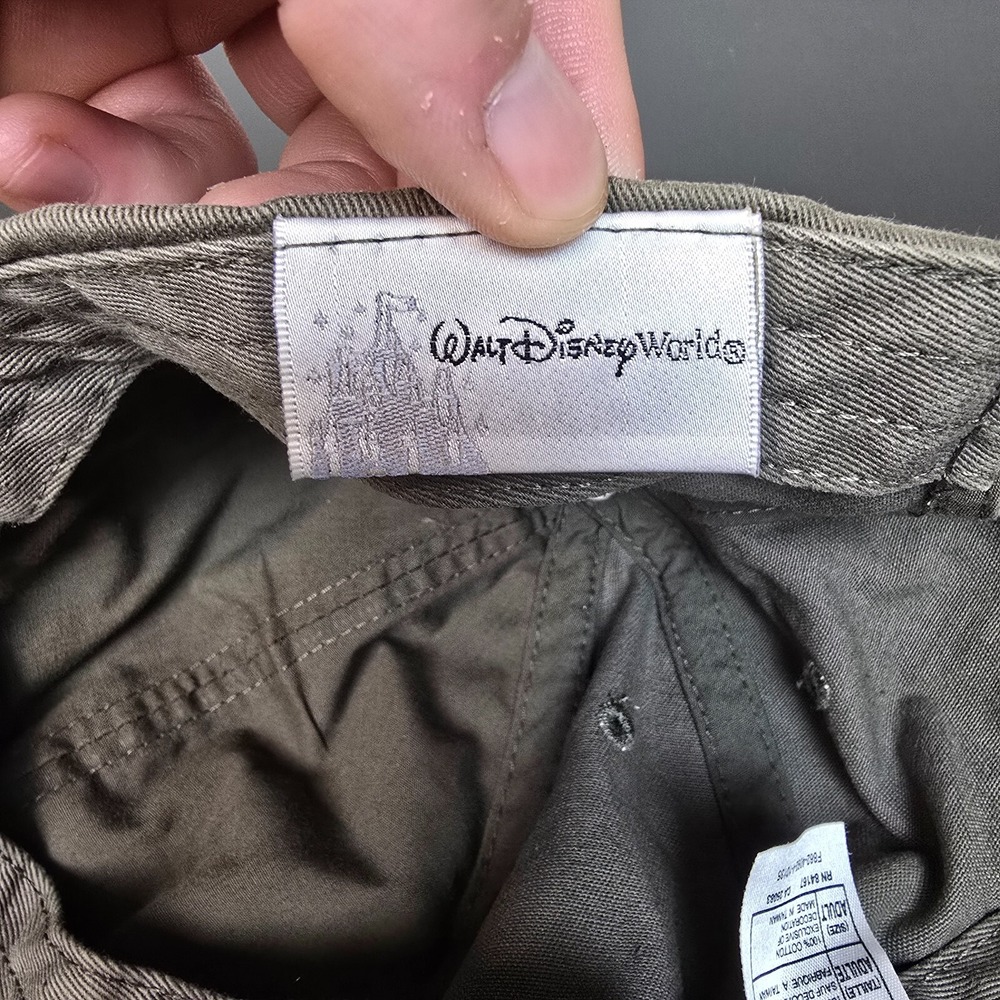Walt Disney World Hat Cap Mens Strap Back Brown True Vintage‎ Characters Park - Picture 7 of 8